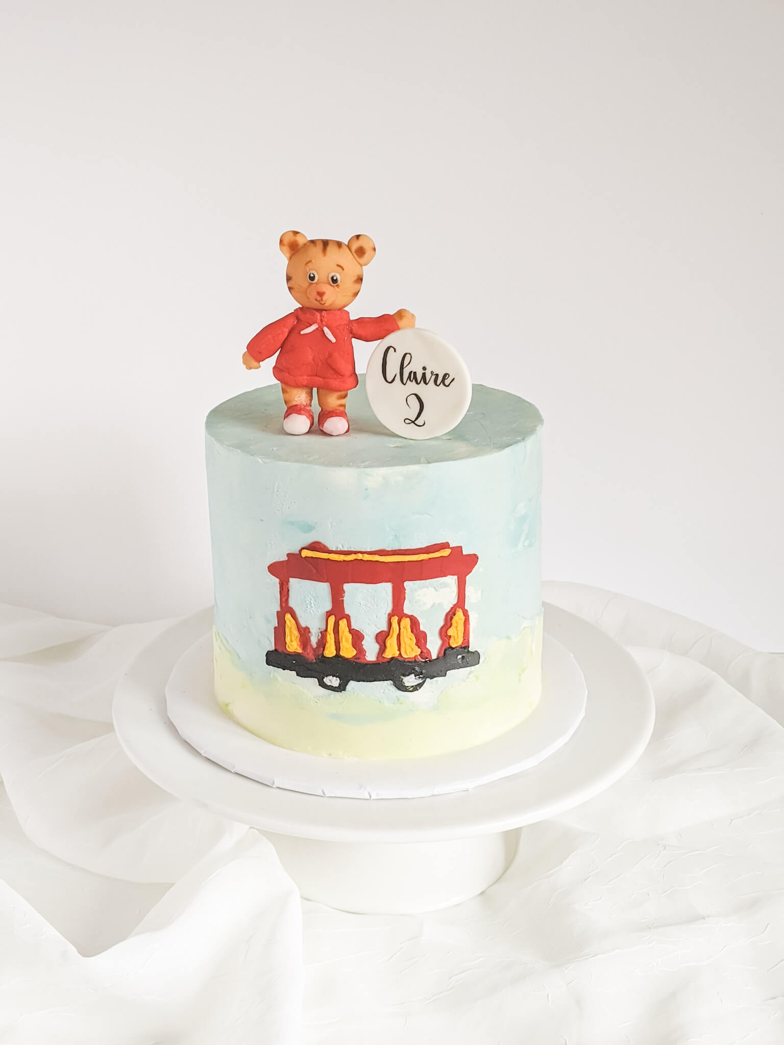 White Topper with Text